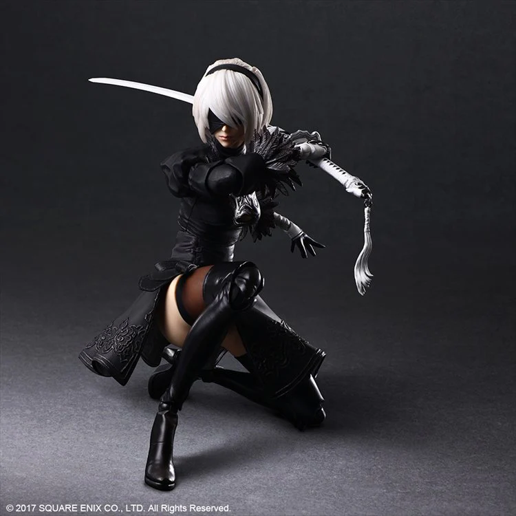 Nier Automata - 2B YoRHa No. 2 Type B Deluxe Ver. Play Arts Kai Action Figure - Image 5