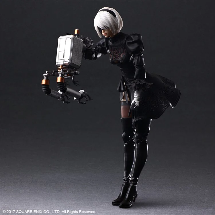 Nier Automata - 2B YoRHa No. 2 Type B Deluxe Ver. Play Arts Kai Action Figure - Image 7