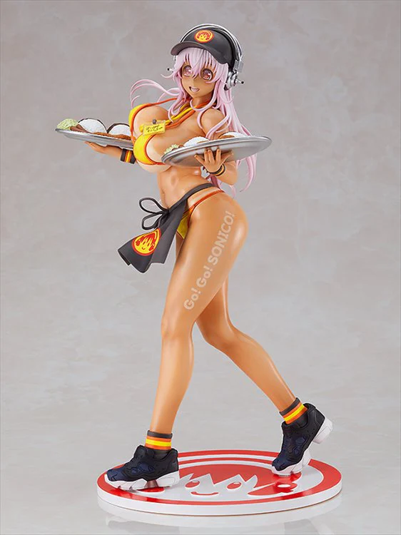 Super Sonico - 1/6 Super Sonico Bikini Waitress Ver. PVC Figure - Image 6