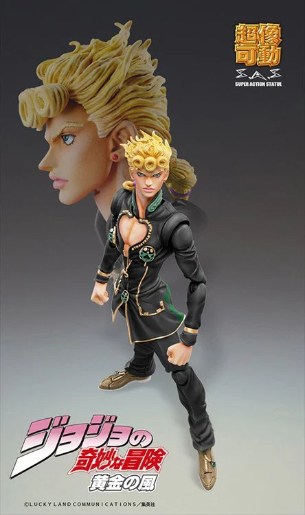 Jojos Bizarre Adventure Part V - Giorno Giovanna Ver.black Super Action Figure - Image 6