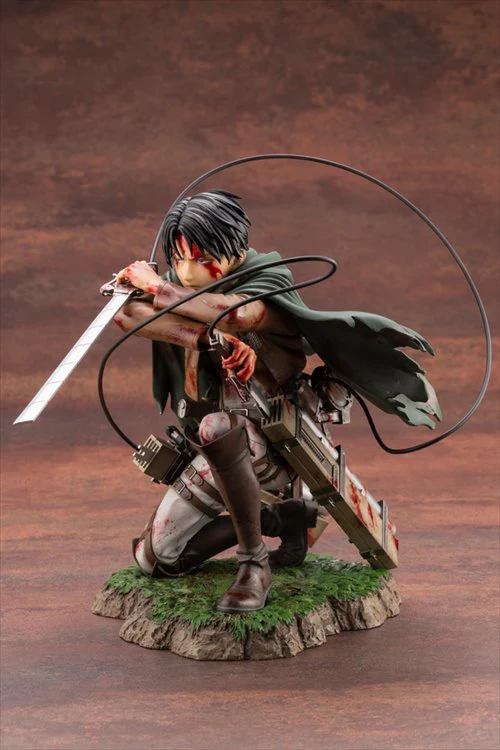Attack On Titan - Levi Fortitude Ver. Artfx J PVC Figure - Image 3
