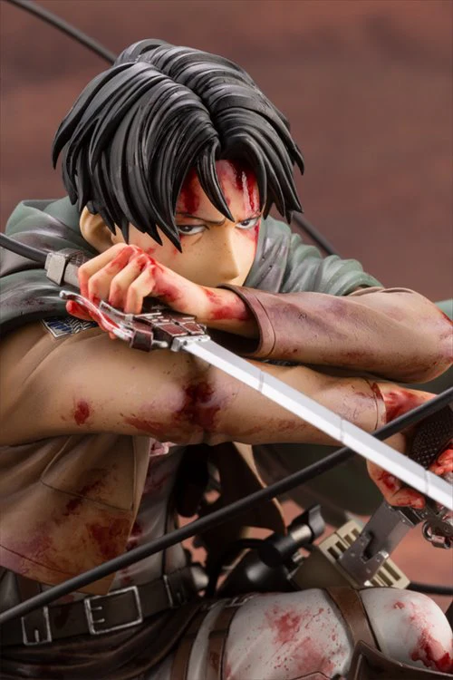 Attack On Titan - Levi Fortitude Ver. Artfx J PVC Figure - Image 6