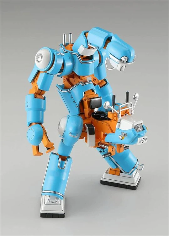 Mechatro - 1/35 Chubu 01 No.2 Orange and Light Blue Plastic Model - Image 3