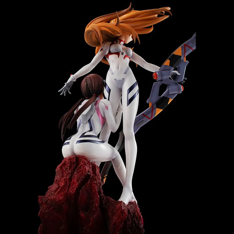 Evangelion 3.0 + 1.0 - Asuka Langley and Makinami Mari Illustrious G.E.M. Series Figure - Image 8