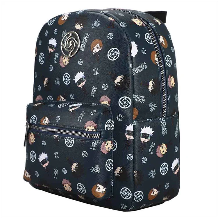 Jujutsu Kaisen - Chibi Metal Badge Mini Backpack - Image 2