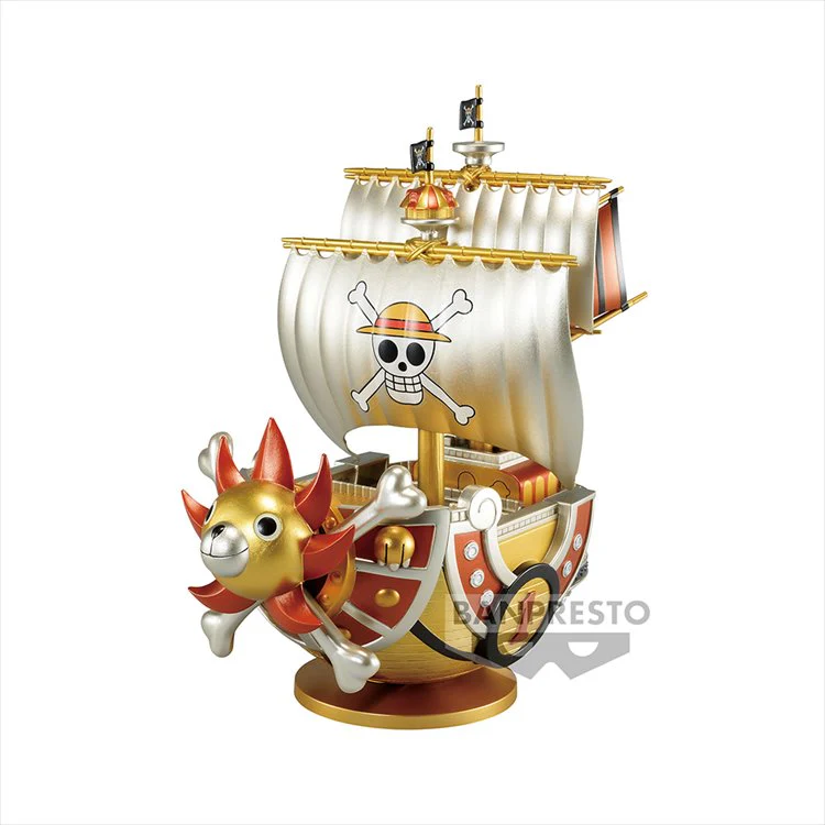 One Piece - Thousand Sunny Mega World Collectable Gold Color Prize Figure - Image 2