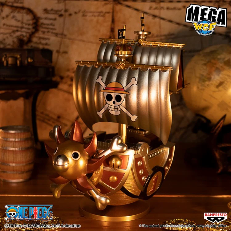One Piece - Thousand Sunny Mega World Collectable Gold Color Prize Figure - Image 4