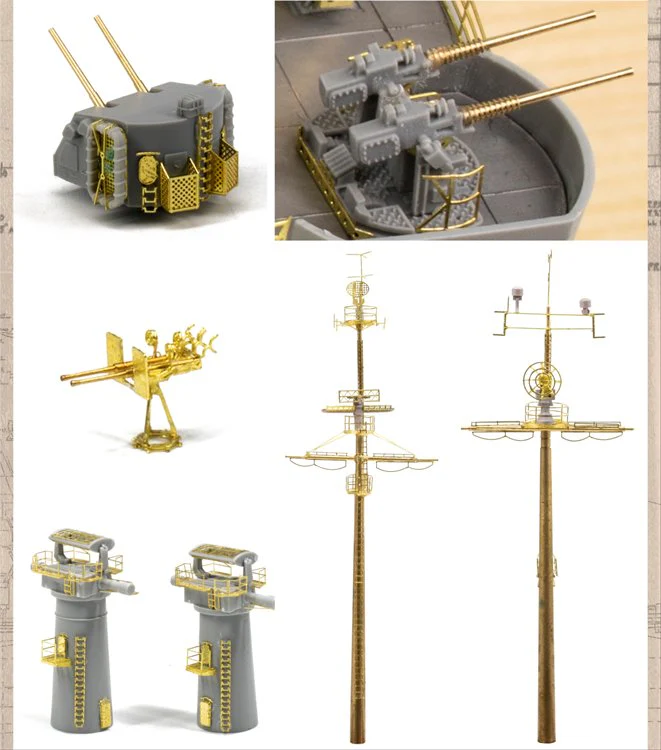 Very Fire - 1/350 USS Des Moines Battleship DX Ver. Model Kit - Image 5