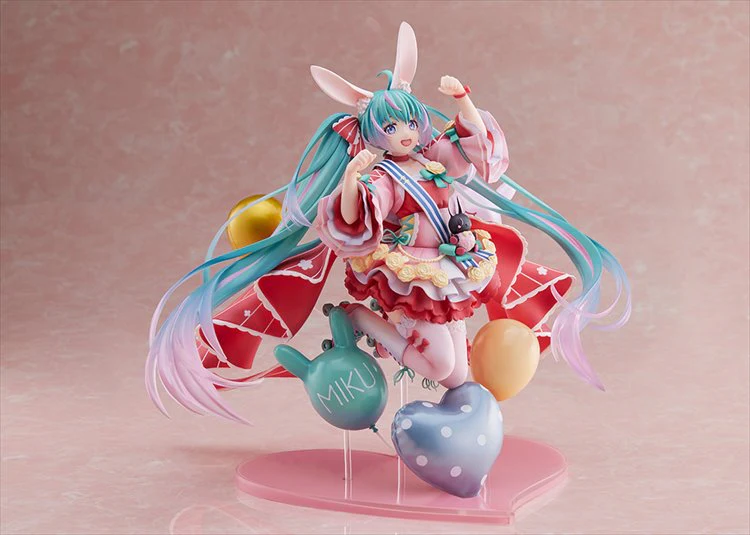 Vocaloid - 1/7 Hatsune Miku Birthday 2021 Pretty Rabbit Ver. PVC Figure - Image 5