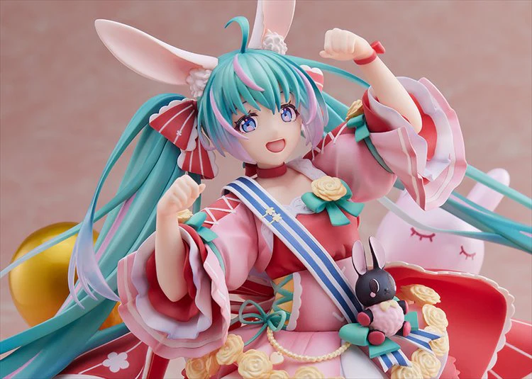 Vocaloid - 1/7 Hatsune Miku Birthday 2021 Pretty Rabbit Ver. PVC Figure - Image 6