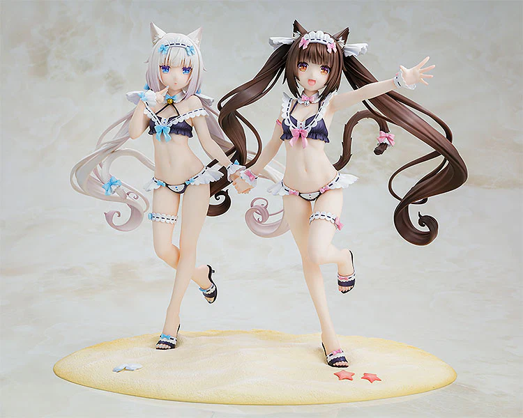 Nekopara - 1/7 Chocola & Vanilla Maid Swimsuit Ver. Kadokawa Special Set PVC Figure - Image 5