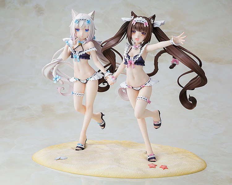 Nekopara - 1/7 Chocola & Vanilla Maid Swimsuit Ver. Kadokawa Special Set PVC Figure - Image 6