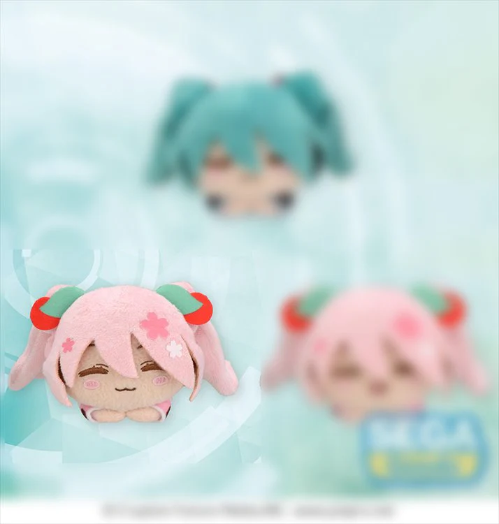 Vocaloid - Sakura Miku Sleeping Ohiruneko Mini 5cm Plush