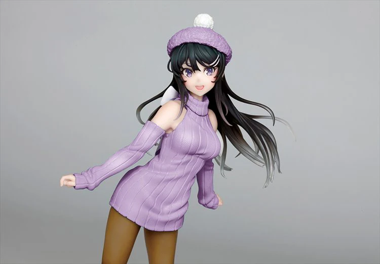 Rascal Does Not Dream Of Bunny Girl Senpai - Mai Sakurajima Knit One-Piece Ver. Figure - Image 4