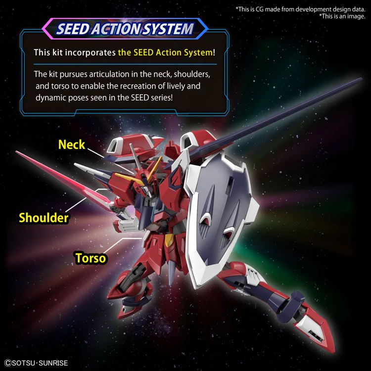 Gundam Seed Freedom - HG 1/144 Immortal Justice Gundam - Image 3
