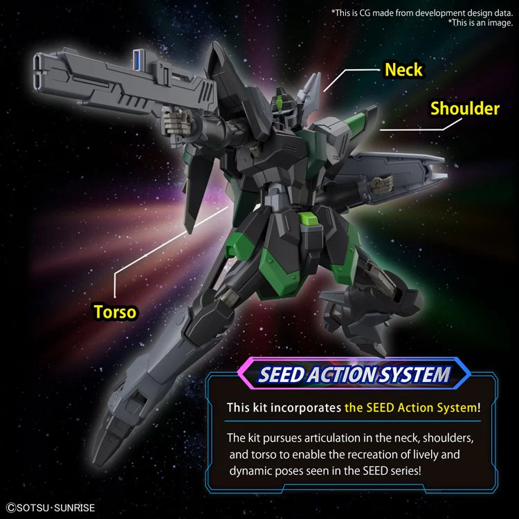 Gundam Seed Freedom - HG 1/144 Black Knight Squad Rud-ro A - Image 3