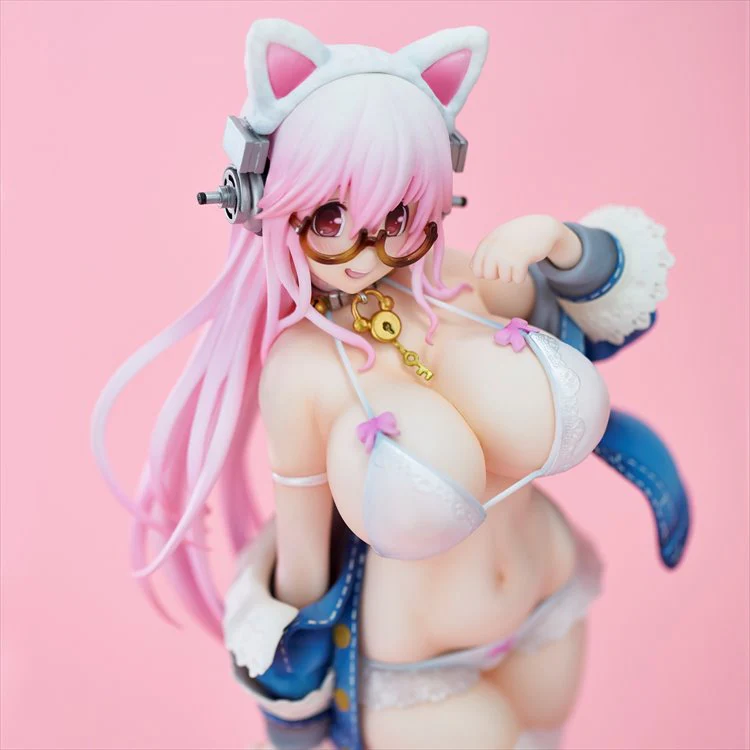 Super Sonico - Super Sonico White Cat Ver. PVC Figure - Image 4