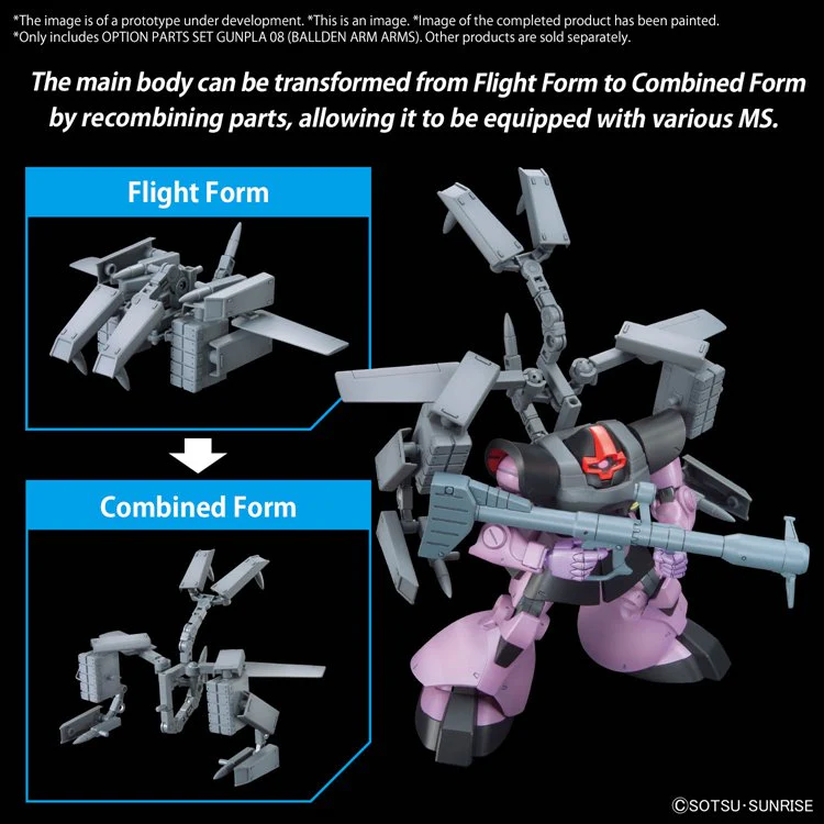 Gundam - Option Parts Set Gunpla 08 Ballden Arm Arms - Image 2