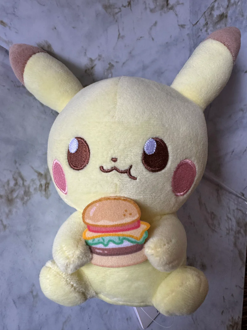 Pokemon - Pikachu Eating Hamburger 18cm Plush